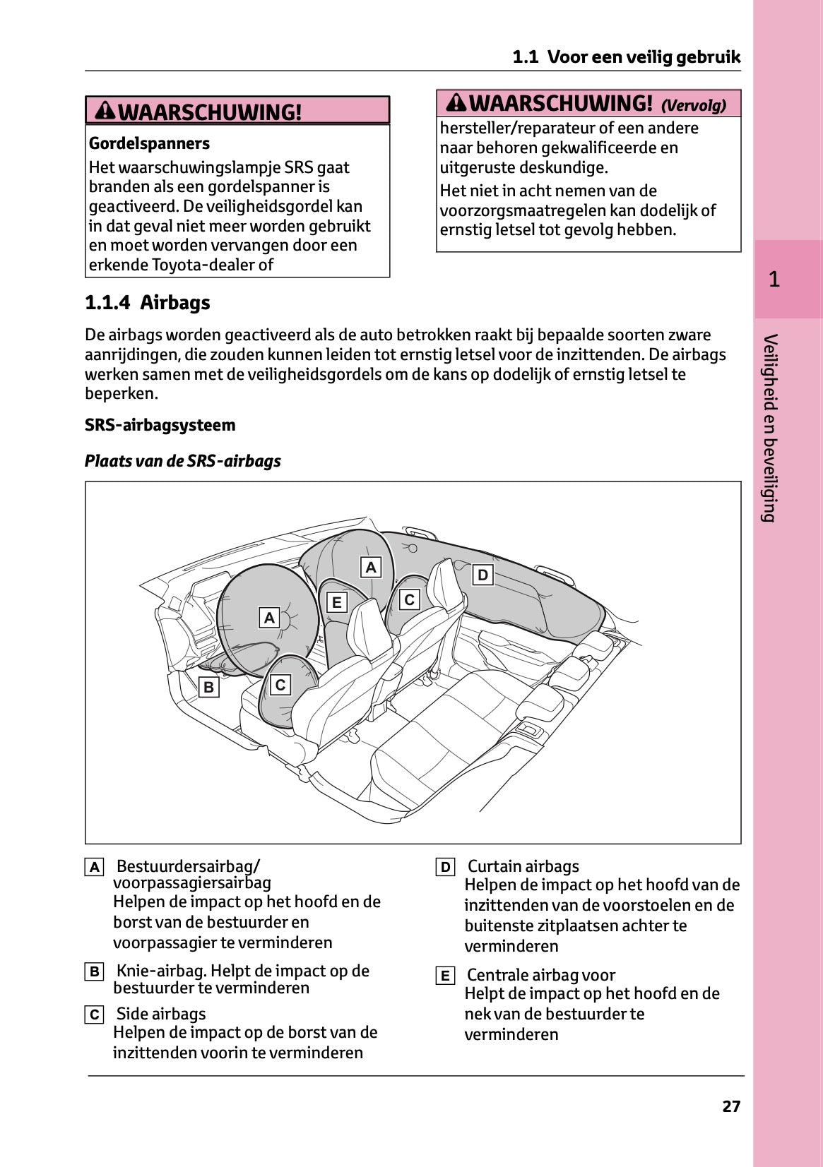 2023-2024 Toyota Prius Gebruikershandleiding | Nederlands
