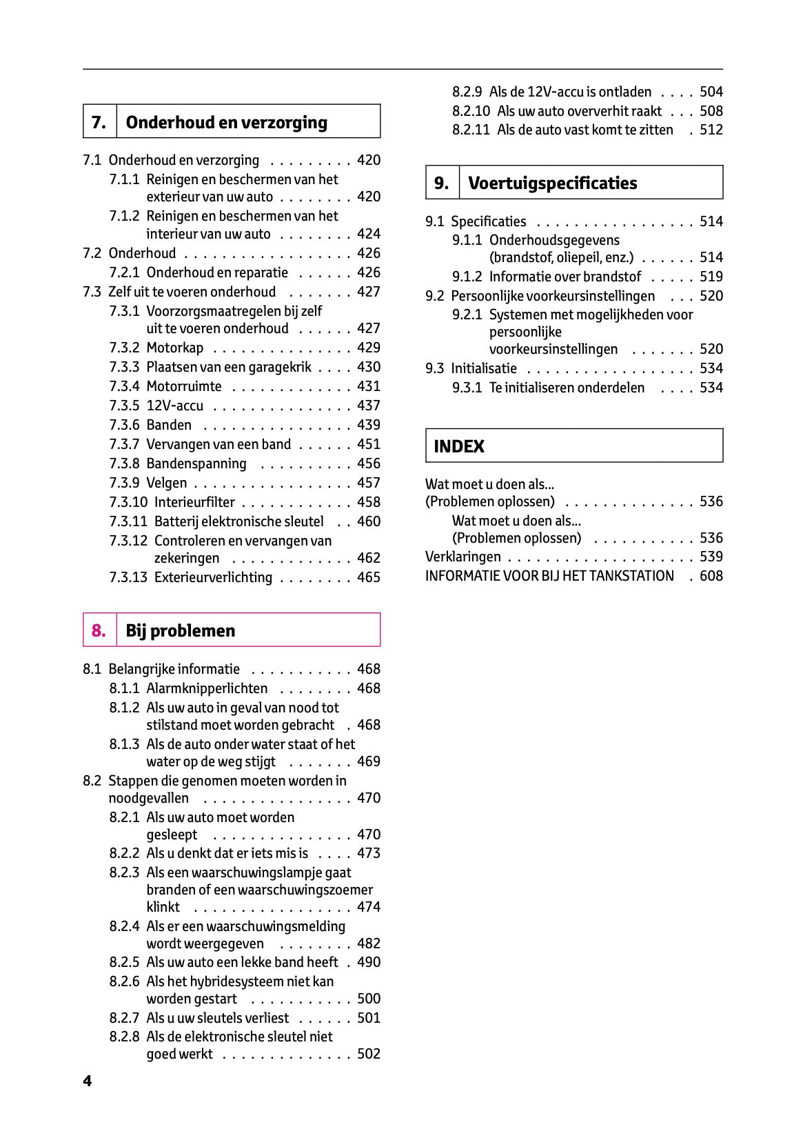 2023-2024 Toyota Prius Gebruikershandleiding | Nederlands