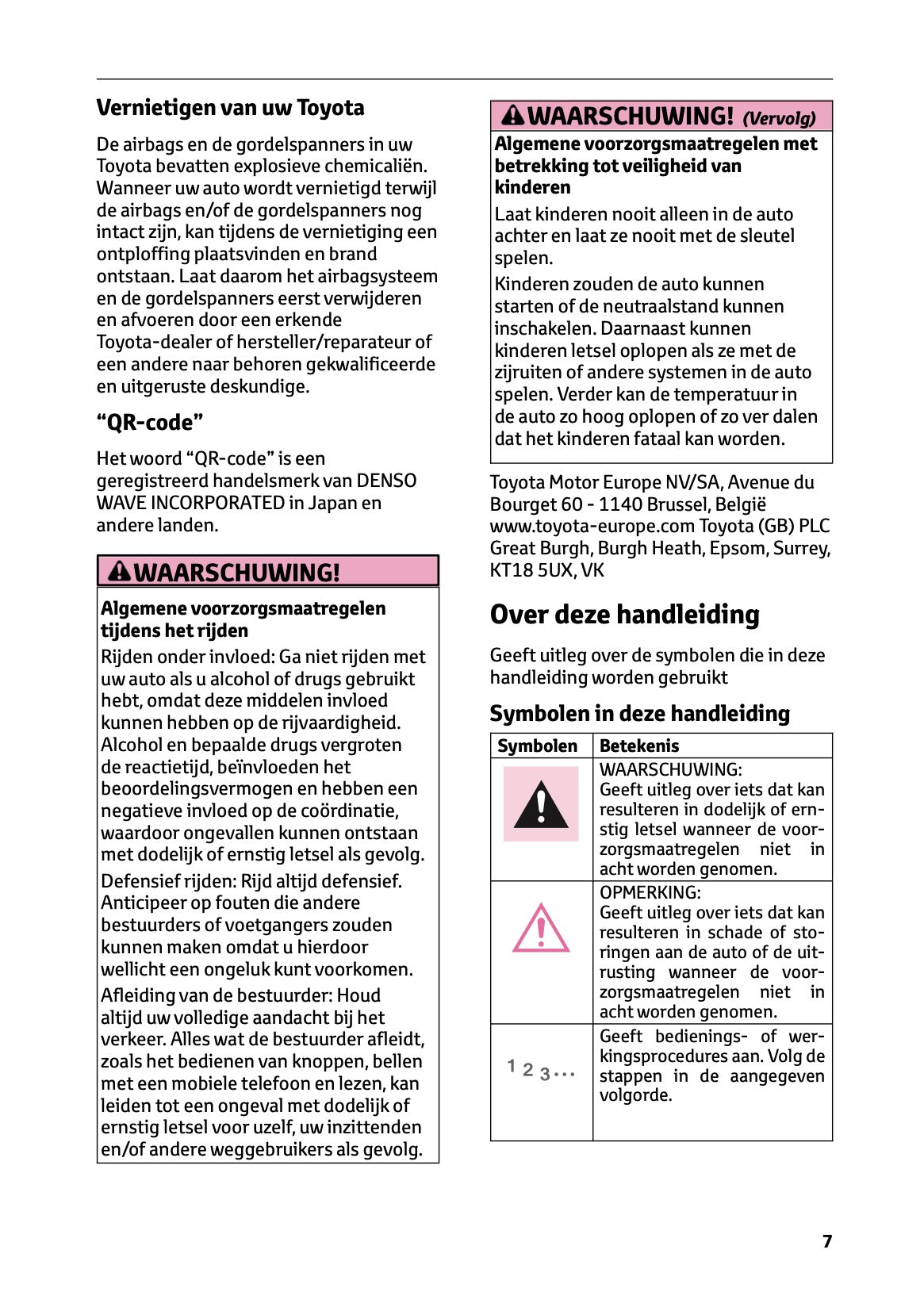 2023-2024 Toyota Prius Gebruikershandleiding | Nederlands