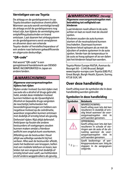 2023-2024 Toyota Prius Gebruikershandleiding | Nederlands