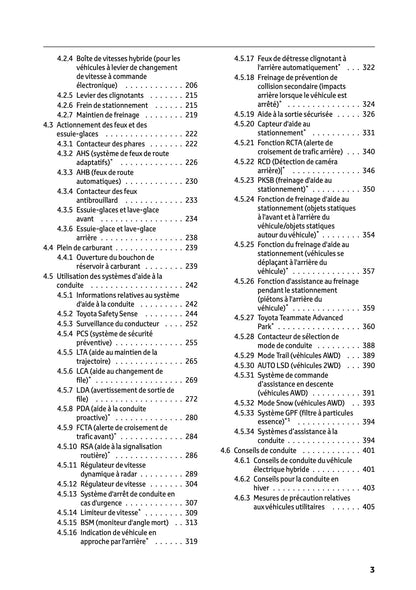 2026 Toyota RAV4 Hybrid Owner's Manual | French