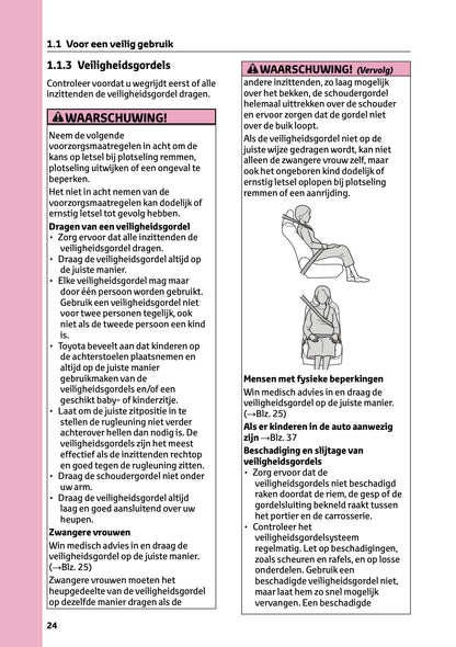 2024-2025 Toyota RAV4 Hybrid Owner's Manual | Dutch