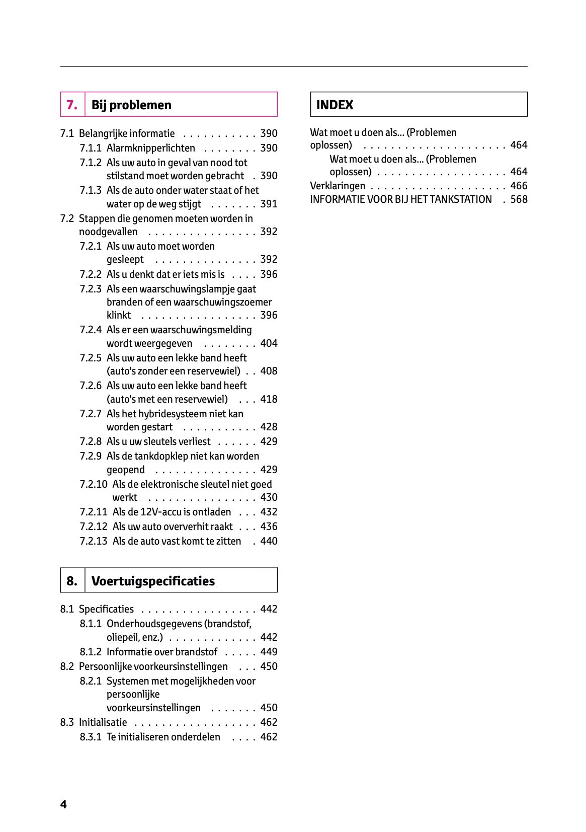 2024-2025 Toyota RAV4 Hybrid Owner's Manual | Dutch