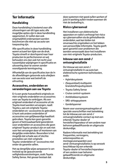 2024-2025 Toyota RAV4 Hybrid Owner's Manual | Dutch