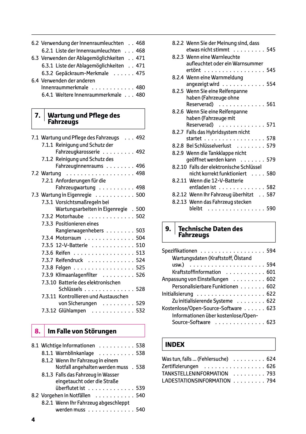 2026 Toyota RAV4 Plug-in-Hybrid Owner's Manual | German