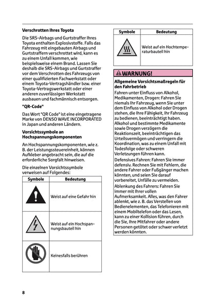 2026 Toyota RAV4 Plug-in-Hybrid Owner's Manual | German