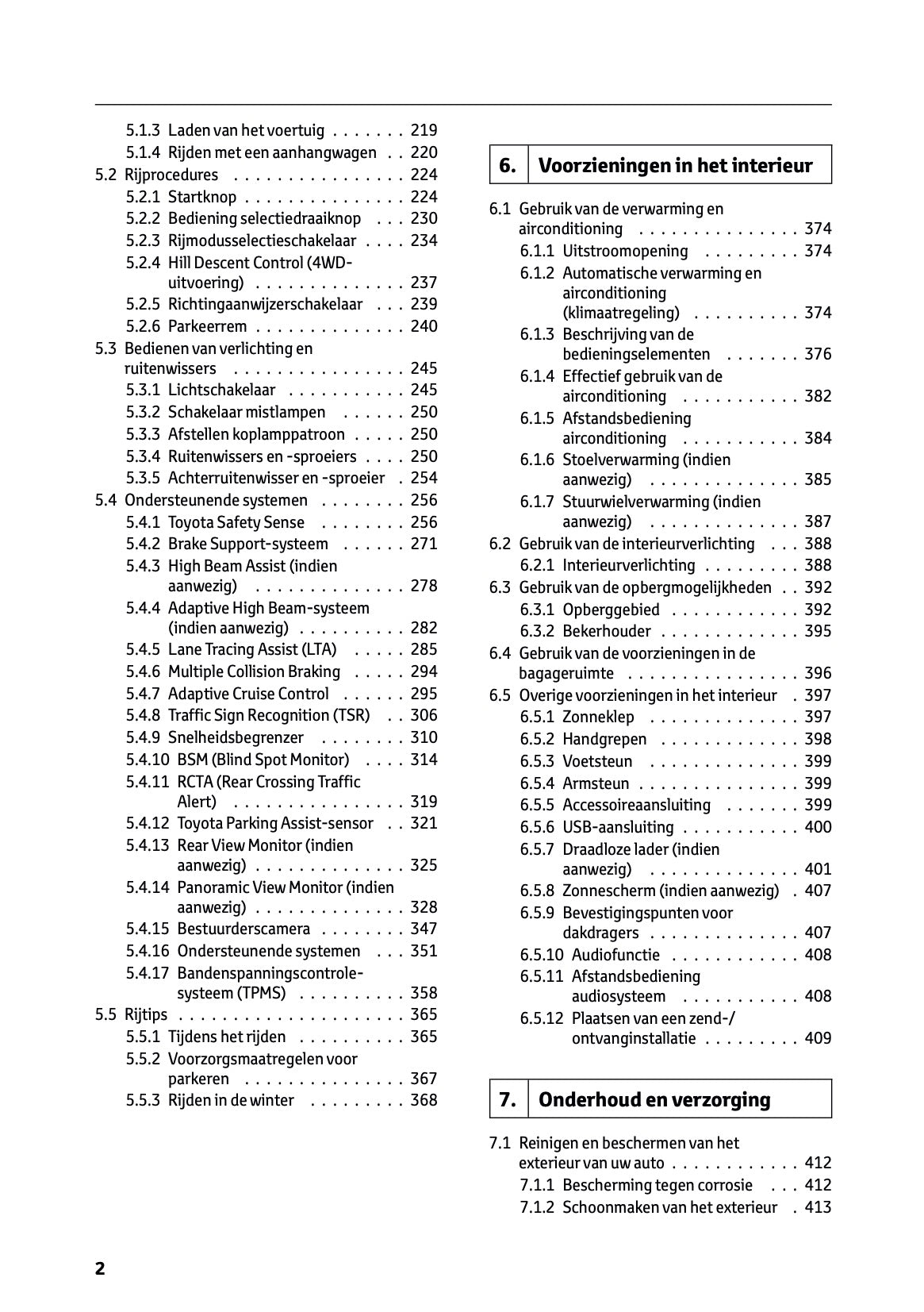 2025-2026 Toyota Urban Cruiser Owner's Manual | Dutch