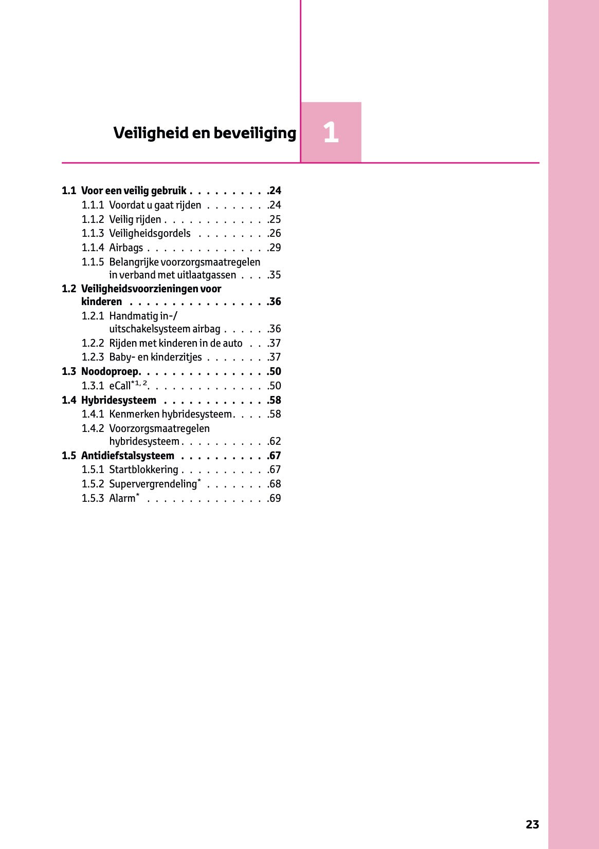2025-2026 Toyota Yaris Hybrid Owner's Manual | Dutch
