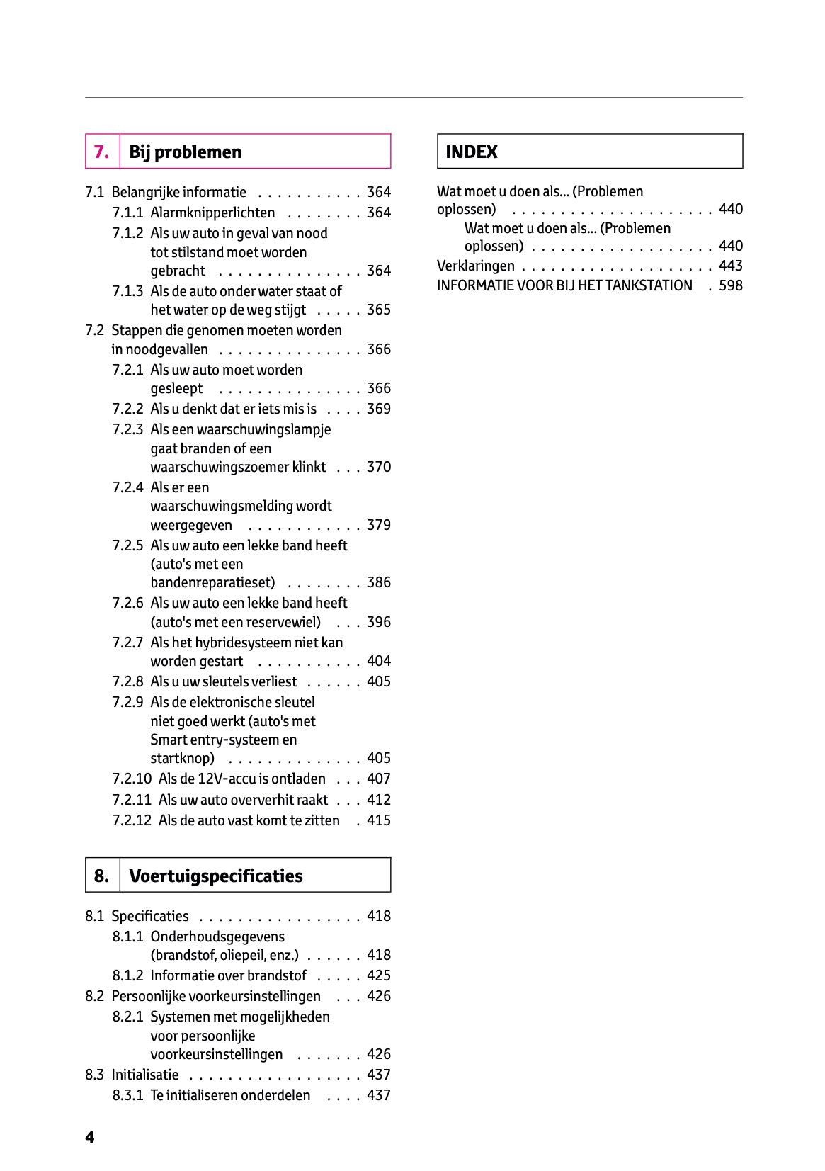 2025-2026 Toyota Yaris Hybrid Owner's Manual | Dutch