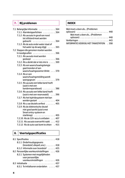2025-2026 Toyota Yaris Hybrid Owner's Manual | Dutch