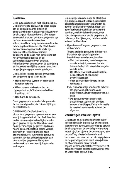 2025-2026 Toyota Yaris Hybrid Owner's Manual | Dutch