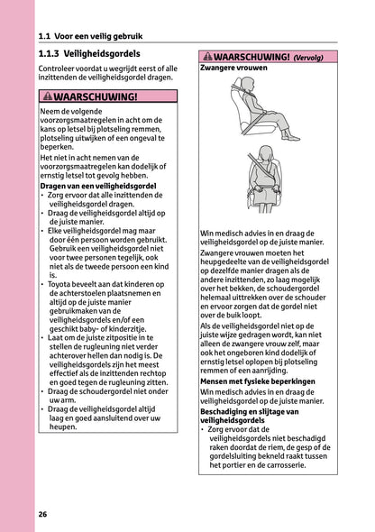 2026 Toyota Yaris Cross Hybrid Owner's Manual | Dutch