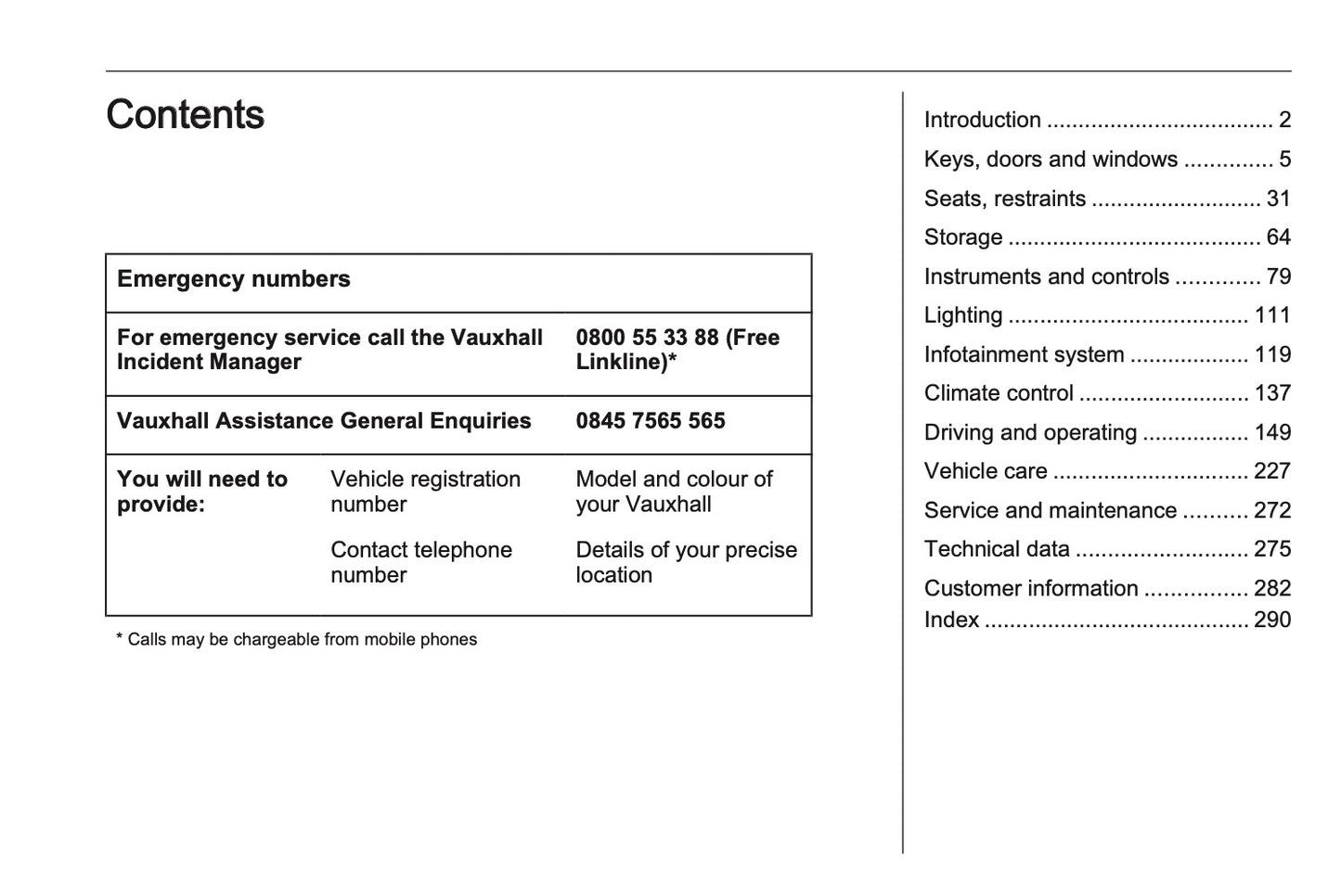2023-2024 Vauxhall Vivaro Owner's Manual | English