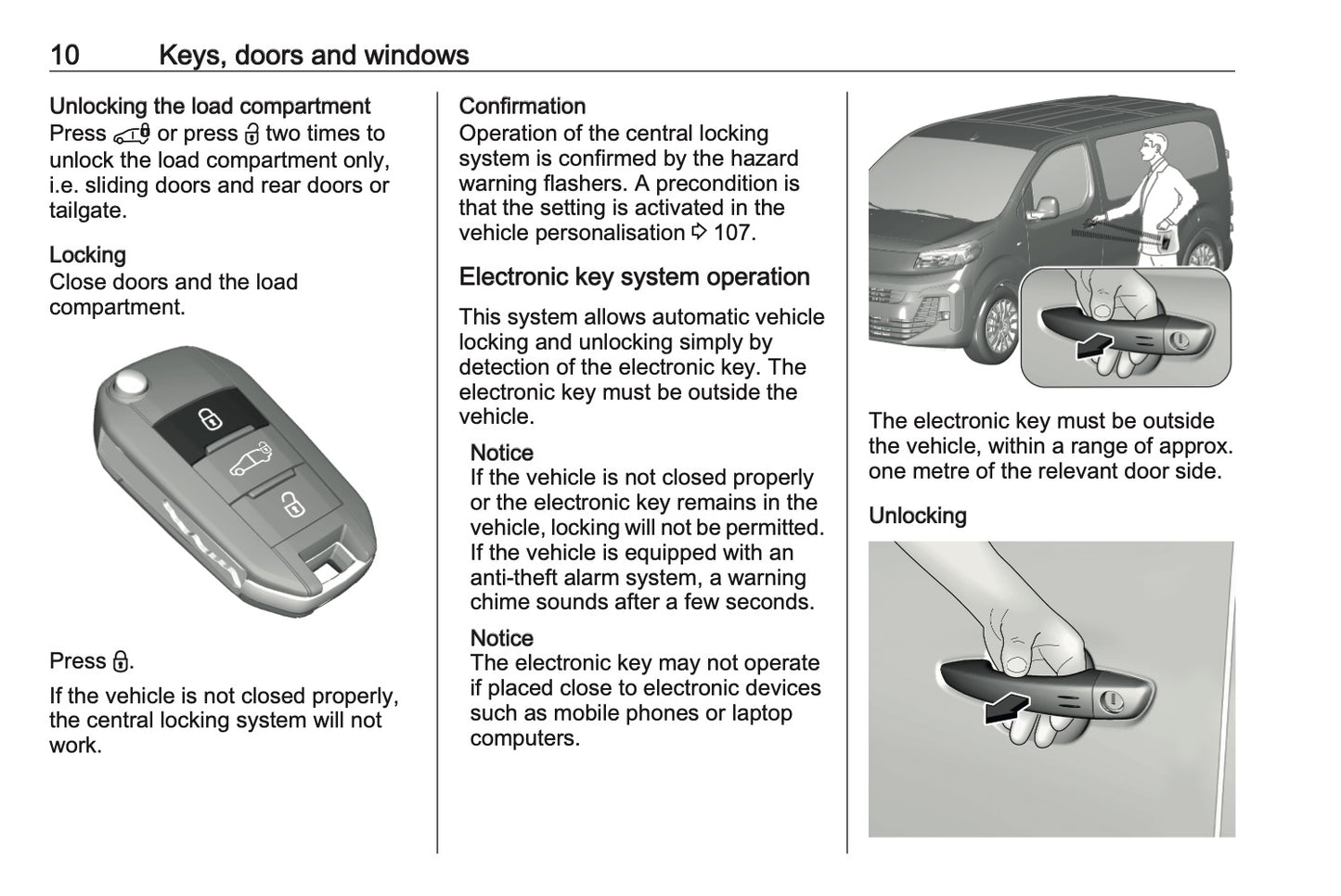 2023-2024 Vauxhall Vivaro Owner's Manual | English