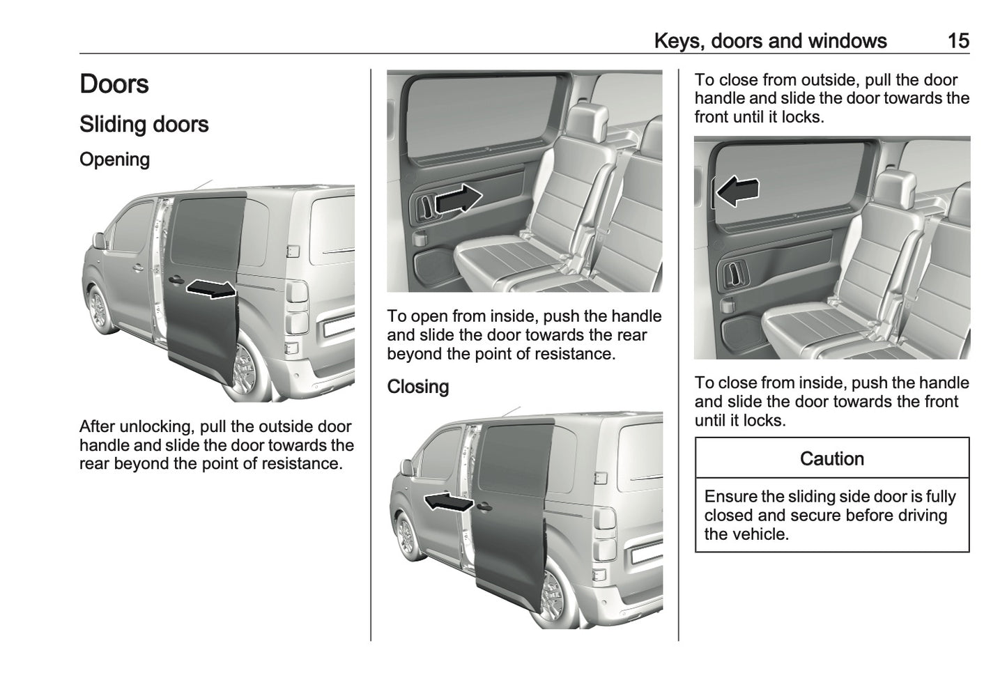 2023-2024 Vauxhall Vivaro Owner's Manual | English