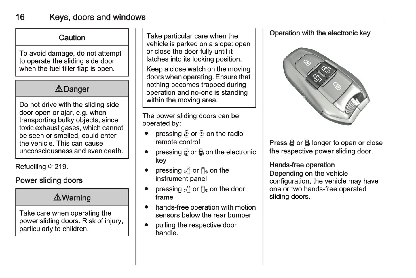 2023-2024 Vauxhall Vivaro Owner's Manual | English