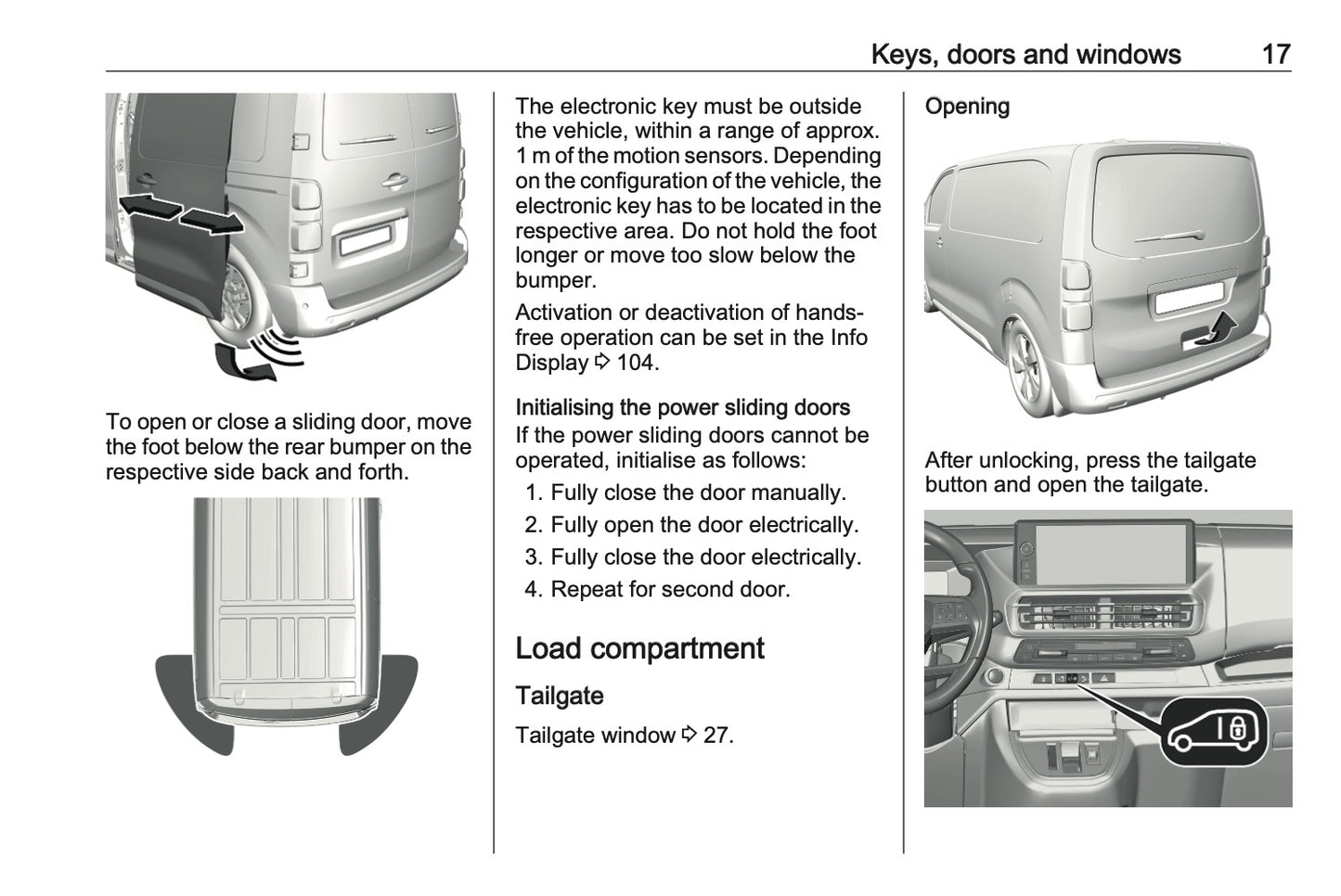 2023-2024 Vauxhall Vivaro Owner's Manual | English