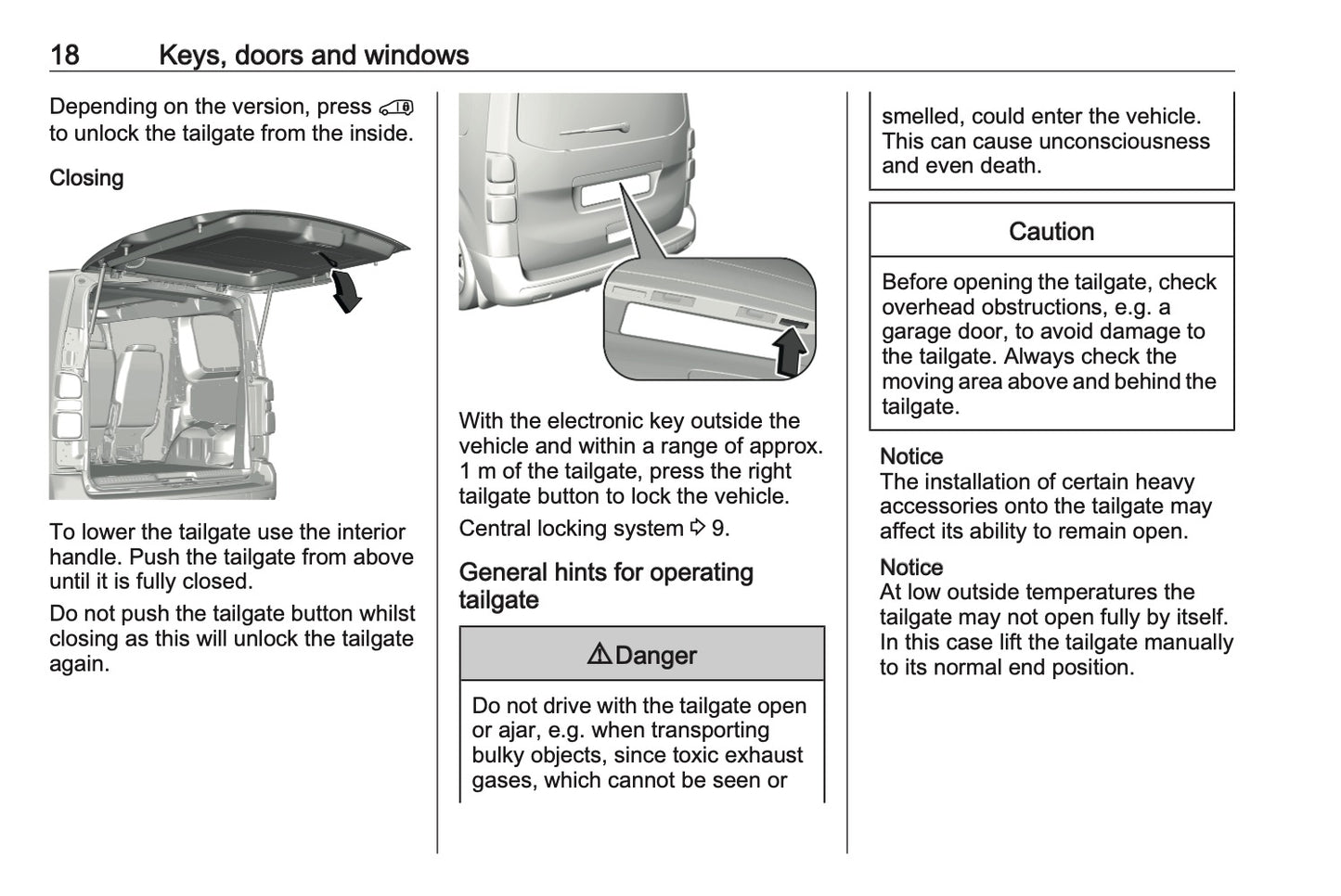 2023-2024 Vauxhall Vivaro Owner's Manual | English