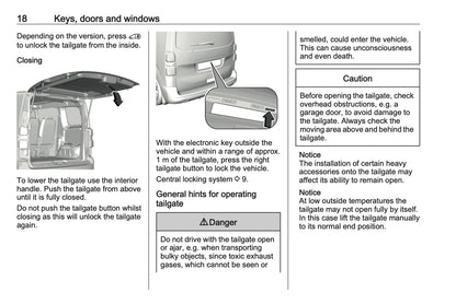 2023-2024 Vauxhall Vivaro Owner's Manual | English