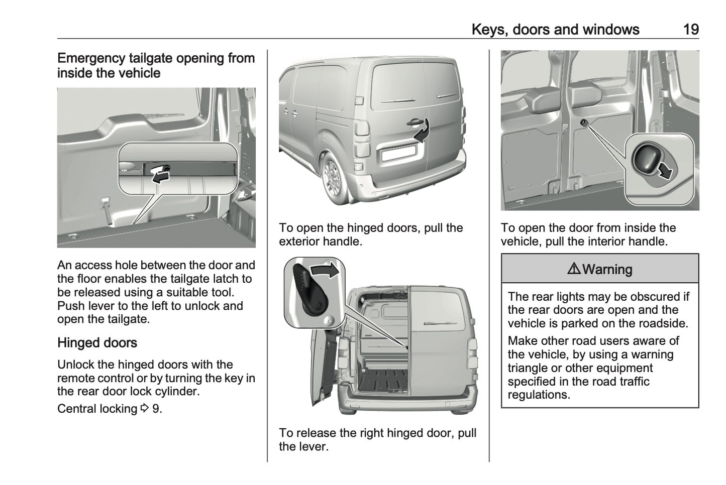 2023-2024 Vauxhall Vivaro Owner's Manual | English