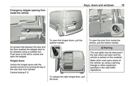 2023-2024 Vauxhall Vivaro Owner's Manual | English