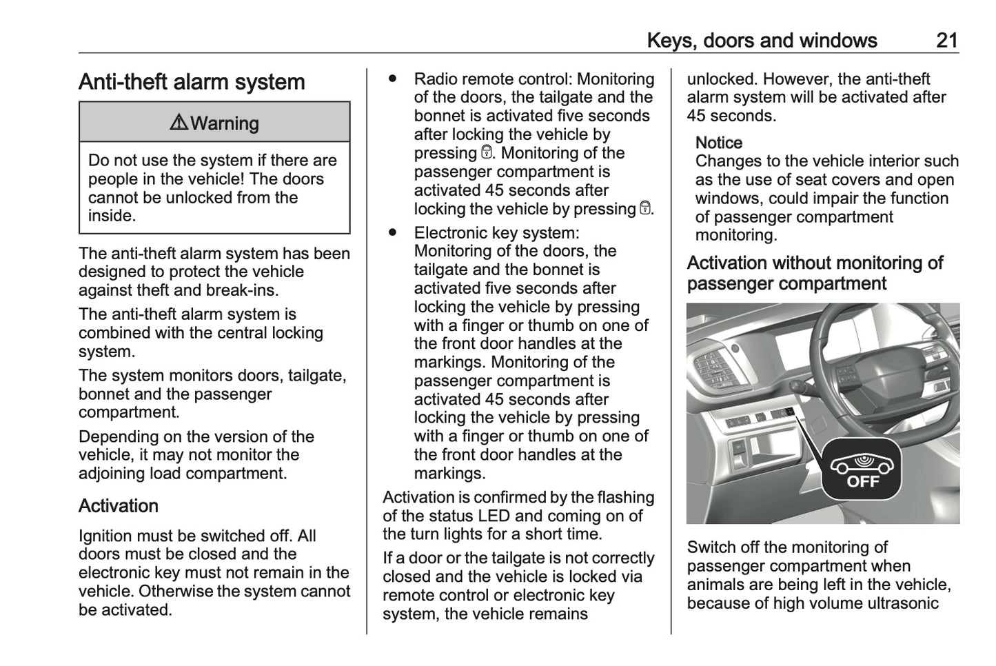 2023-2024 Vauxhall Vivaro Owner's Manual | English