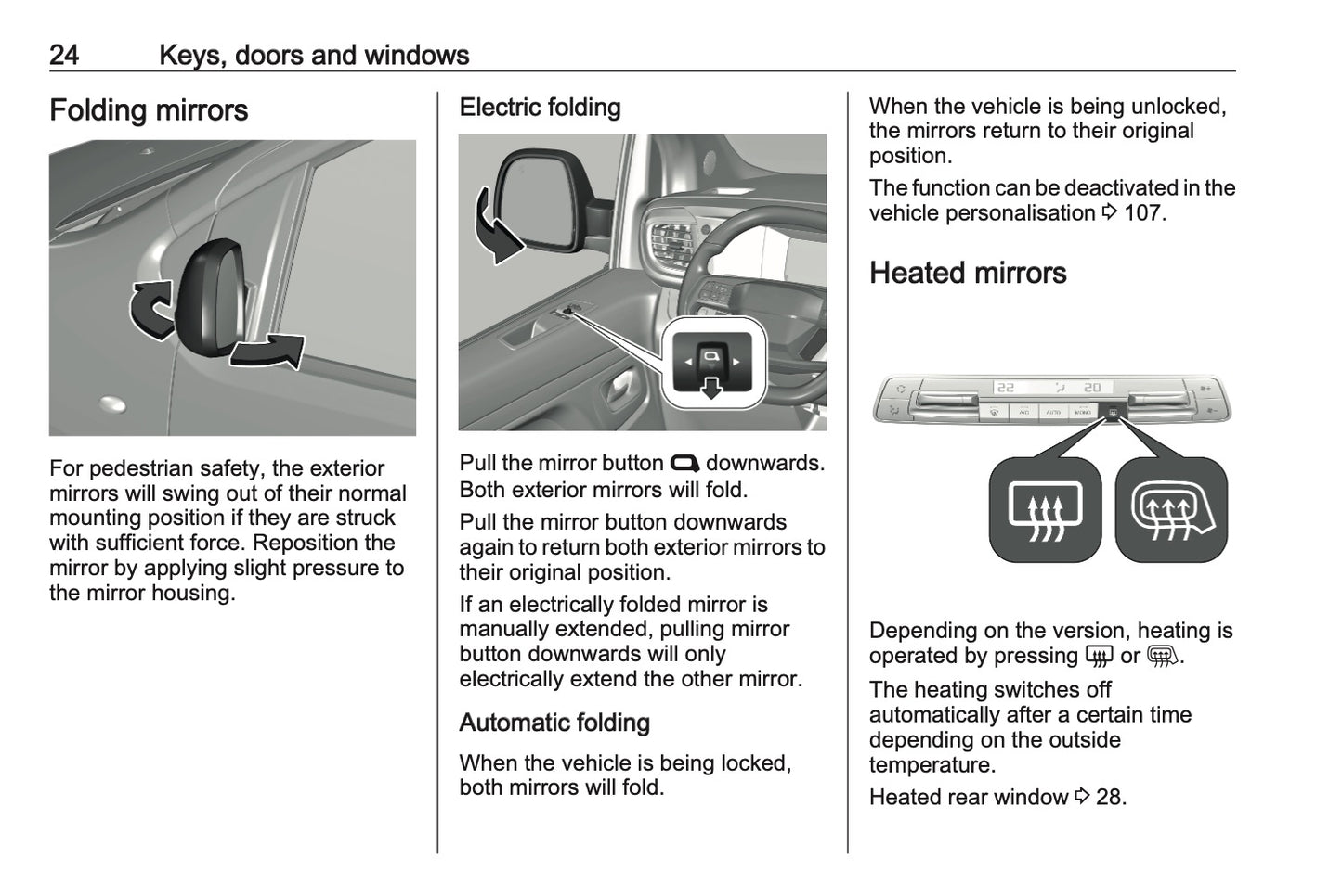 2023-2024 Vauxhall Vivaro Owner's Manual | English