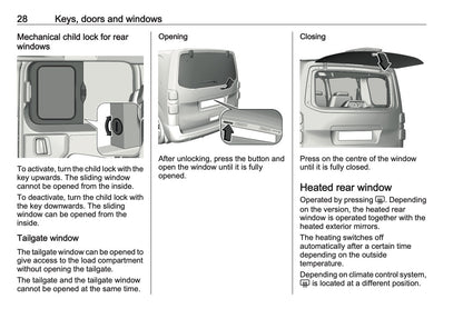 2023-2024 Vauxhall Vivaro Owner's Manual | English