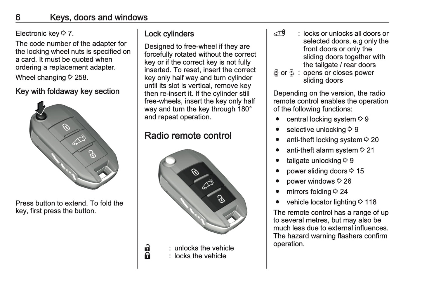 2023-2024 Vauxhall Vivaro Owner's Manual | English