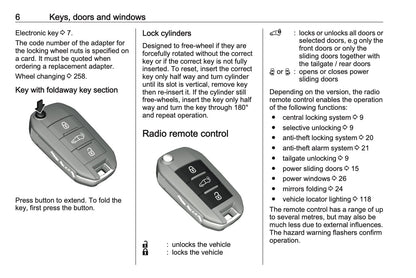 2023-2024 Vauxhall Vivaro Owner's Manual | English