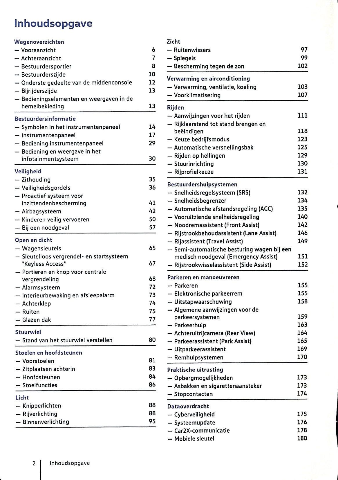 2020 Volkswagen Golf eHybrid / Golf GTE Gebruikershandleiding | Nederlands