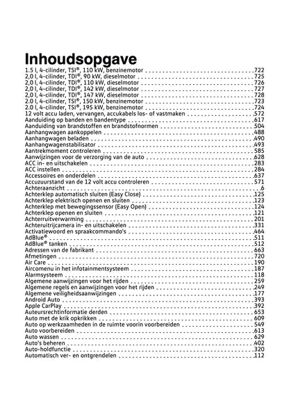 2024-2025 Volkswagen Passat Variant Owner's Manual | Dutch