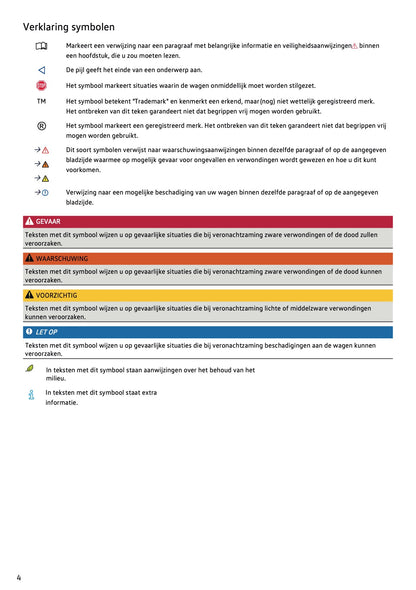 2021-2022 Volkswagen Polo Owner's Manual | Dutch