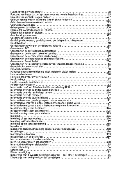 2021-2022 Volkswagen Polo Owner's Manual | Dutch