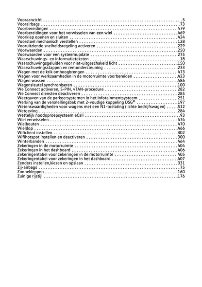 2021-2022 Volkswagen Polo Owner's Manual | Dutch