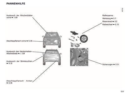 2019-2020 Renault Captur Bedienungsanleitung | Deutsch