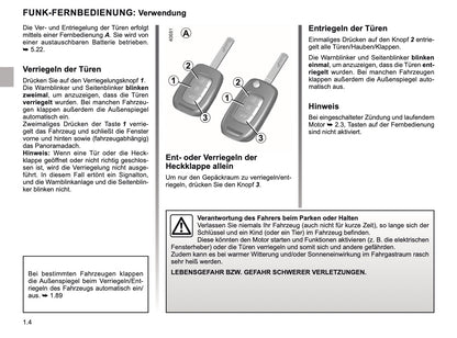 2019-2020 Renault Captur Bedienungsanleitung | Deutsch