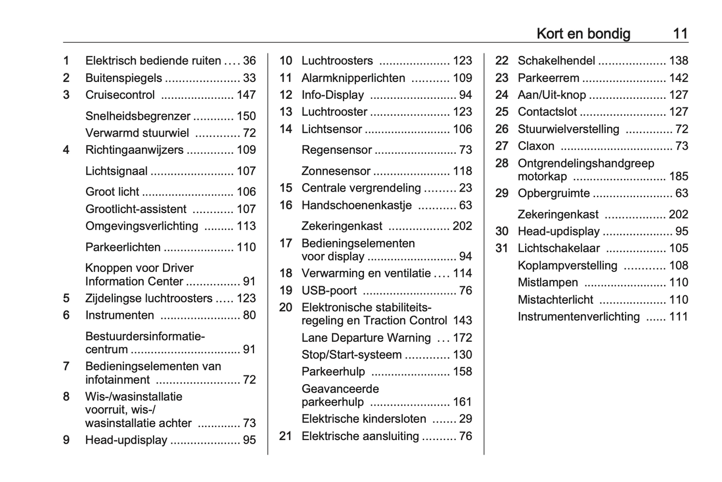 2020-2022 Opel Crossland Owner's Manual | Dutch