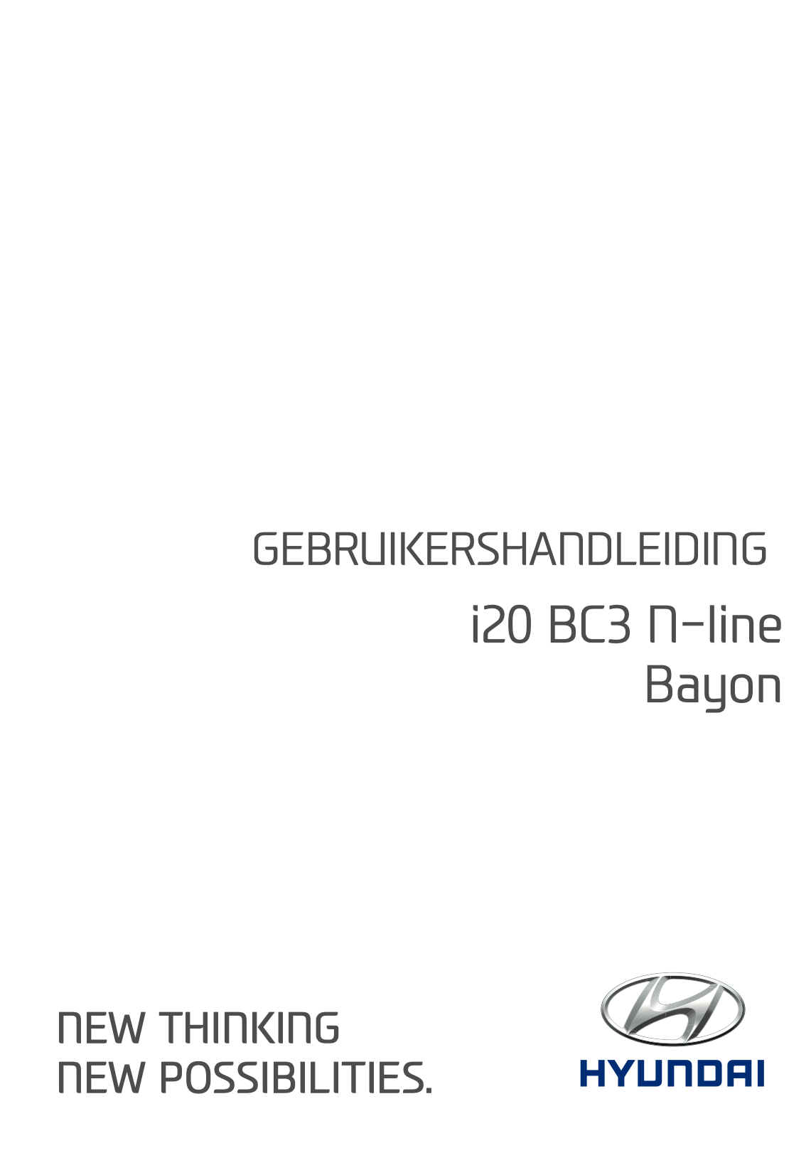 2021-2022 Hyundai i20/Bayon Owner's Manual | Dutch