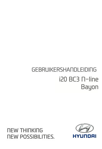 2021-2022 Hyundai i20/Bayon Owner's Manual | Dutch