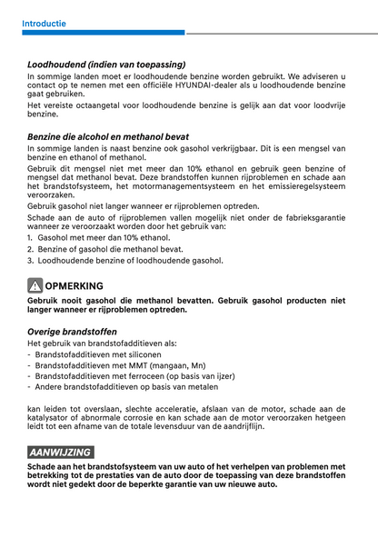 2021-2022 Hyundai i20/Bayon Owner's Manual | Dutch