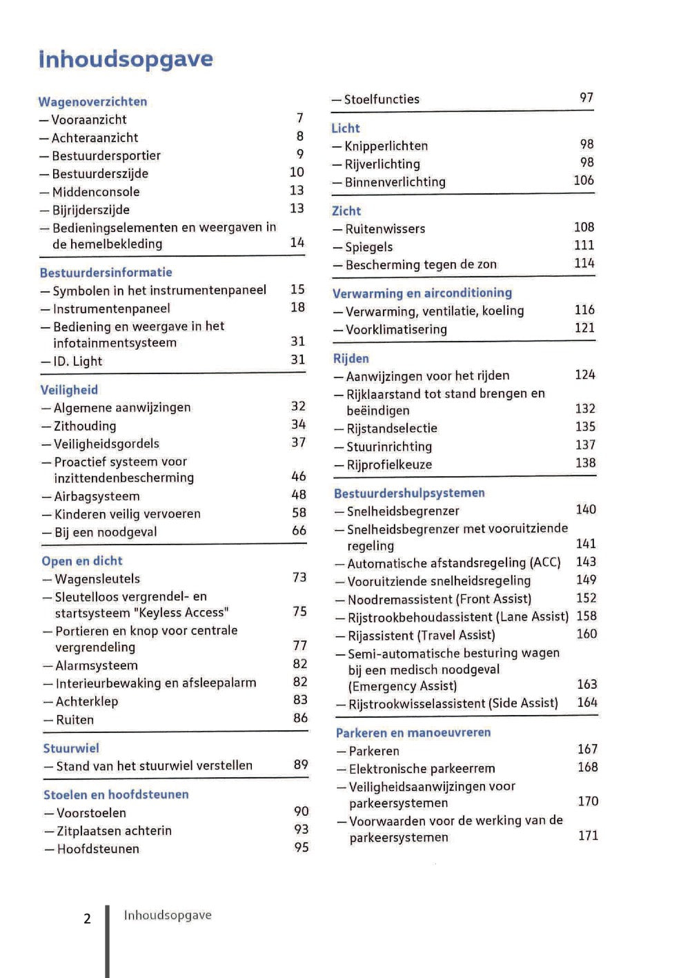 2020-2023 Volkswagen ID.3 Manuel du propriétaire | Néerlandais