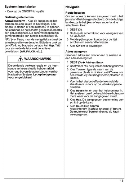 2007 Saab 9-3 Quick Start | Dutch