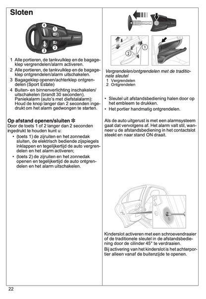 2007 Saab 9-3 Quick Start | Dutch