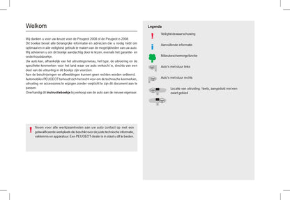 2023-2024 Peugeot 2008/2008e Bedienungsanleitung | Niederländisch