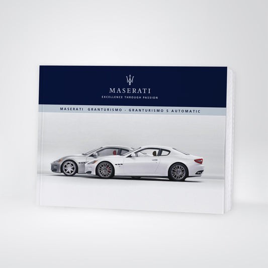2012 Maserati Granturismo/Granturismo S/Granturismo S Automatic Bedienungsanleitung | Englisch