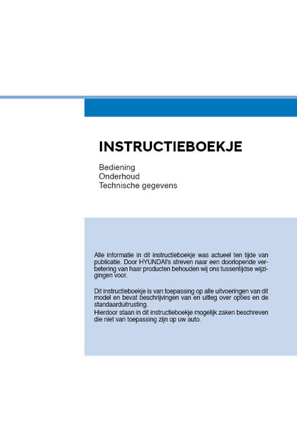 2020 Hyundai i10 Owner's Manual | Dutch