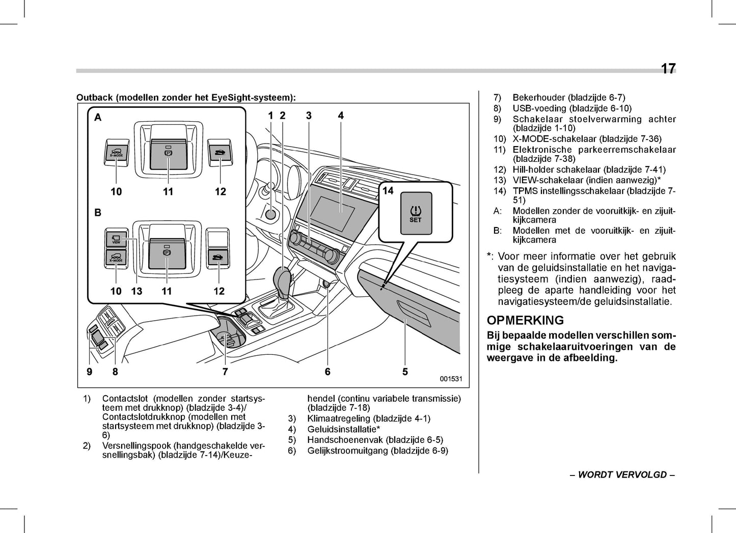 2019 Subaru Outback/Legacy Owner's Manual | Dutch