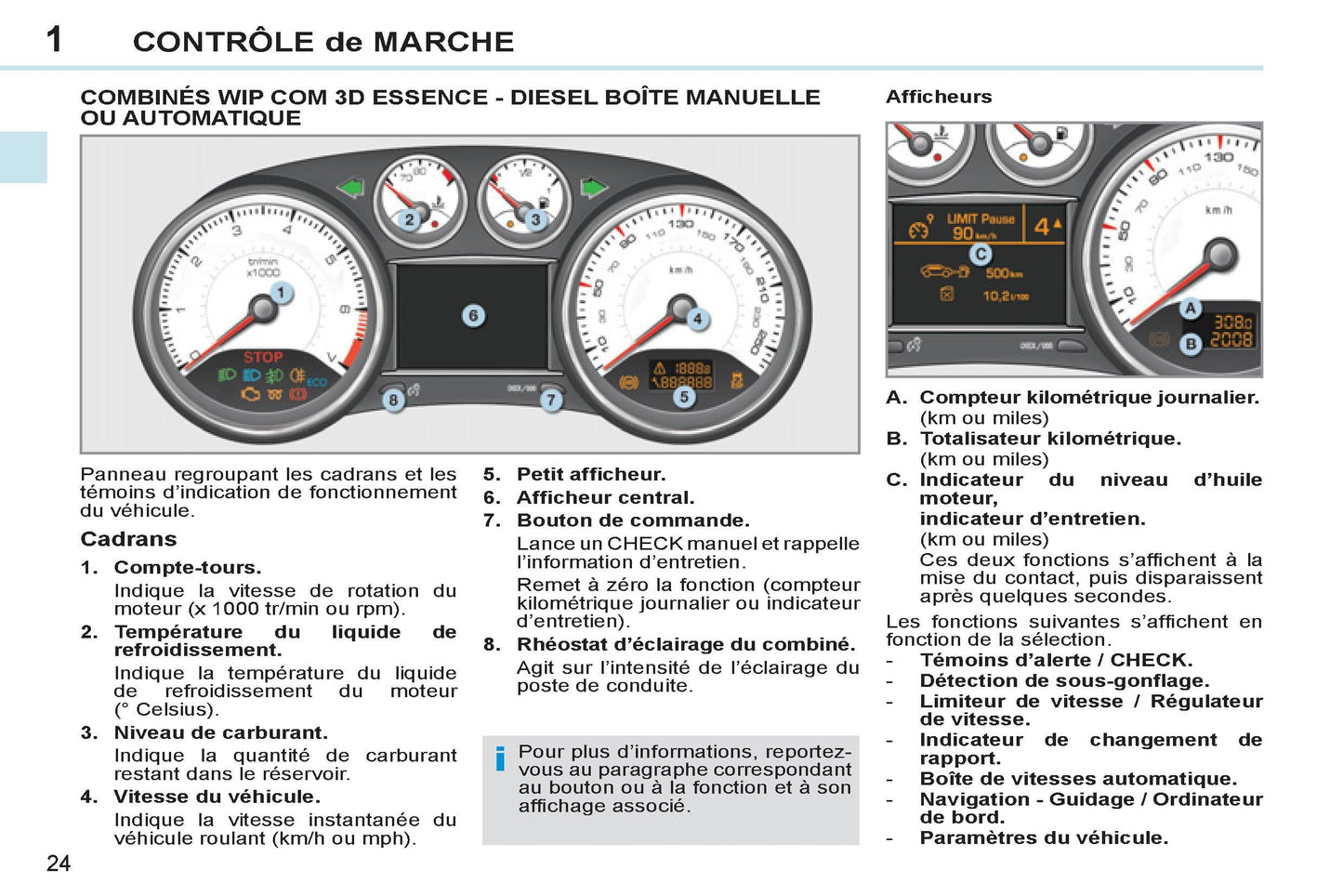 2011-2013 Peugeot 308 cc Manuel du propriétaire | Français