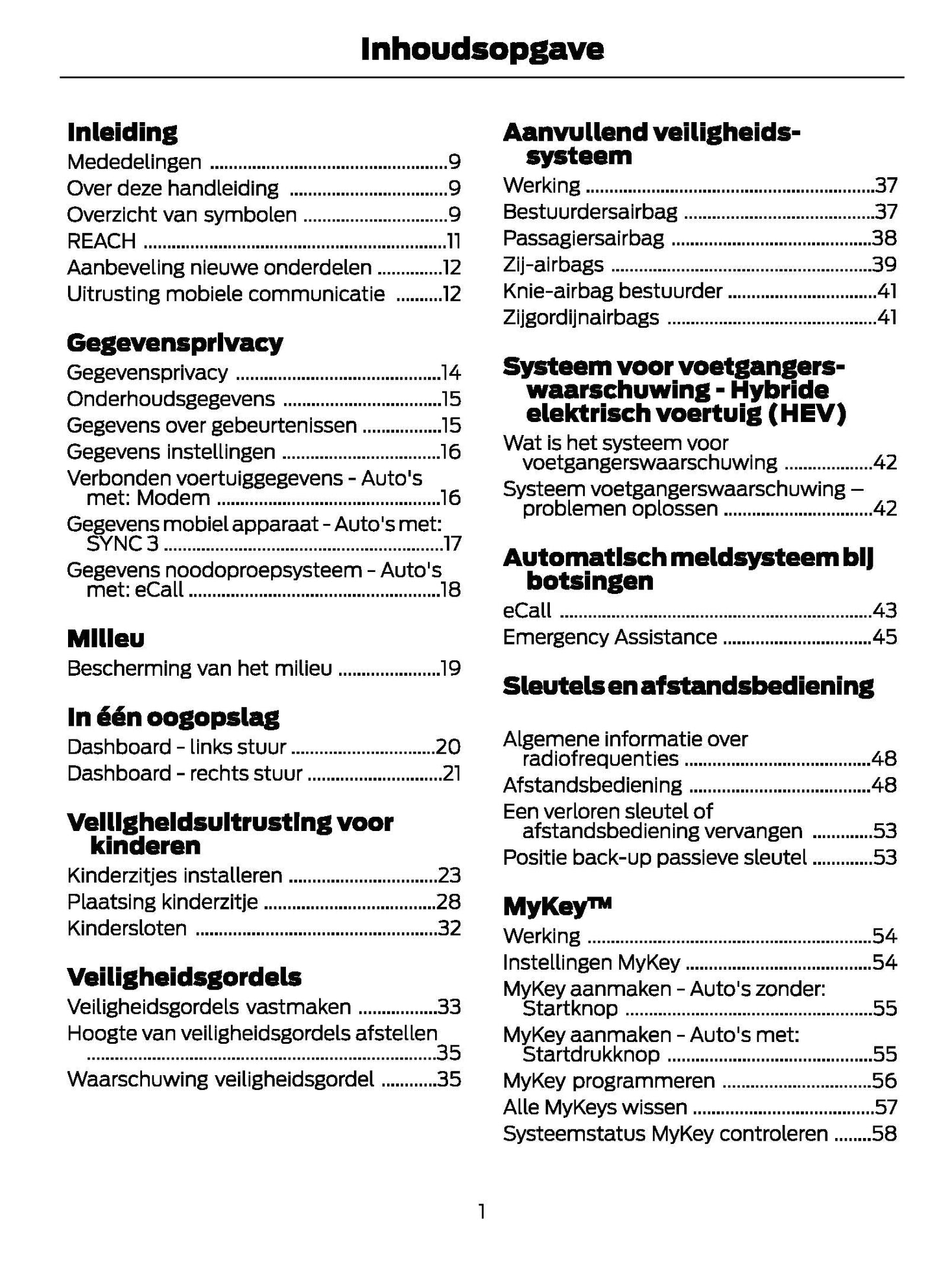 2021-2024 Ford Galaxy/S-Max Gebruikershandleiding | Nederlands